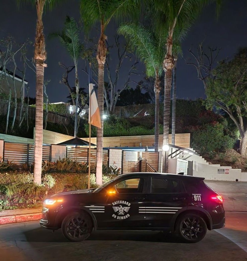 Safeguard On Demand security coverage at an evening event venue in California