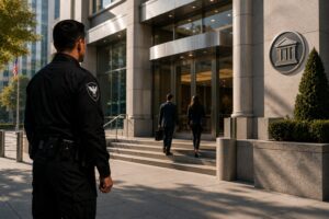 financial institution and bank guard safeguard