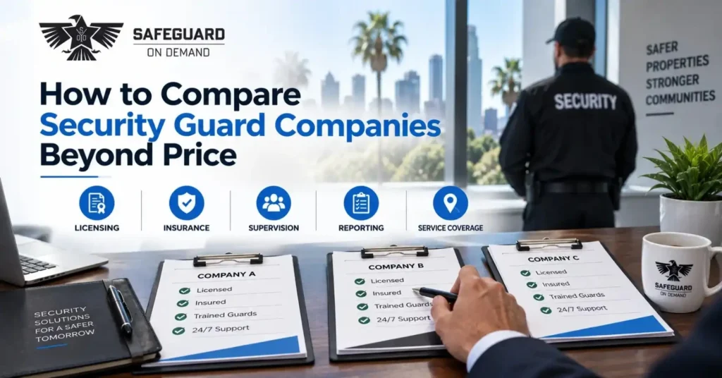 How to Hire a Licensed Security Guard Company in California - Safeguard On Demand