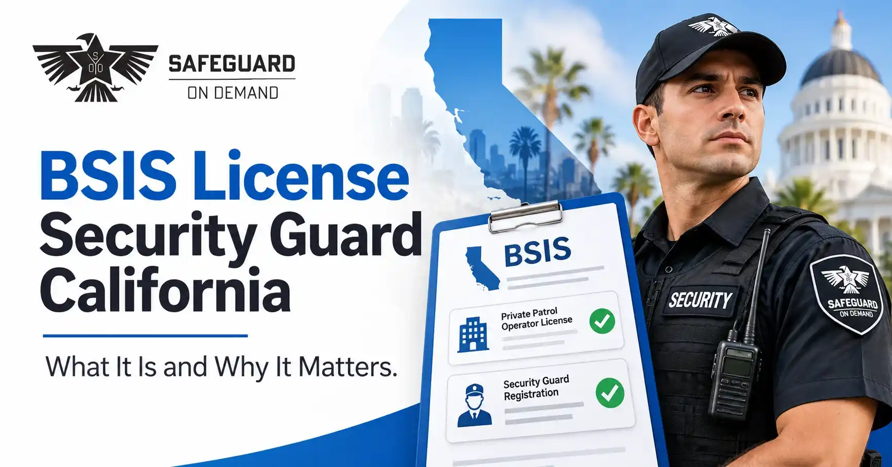 BSIS license security guard California