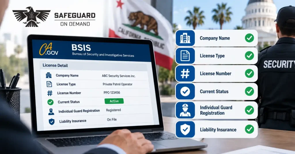 BSIS License Security Guard California: What It Is and Why It Matters - Safeguard On Demand
