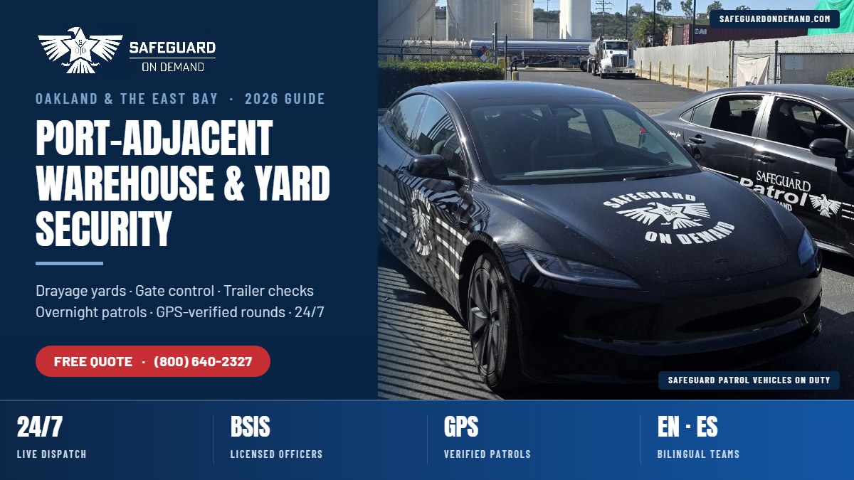 PORT-ADJACENT WAREHOUSE & YARD SECURITY — Safeguard On Demand