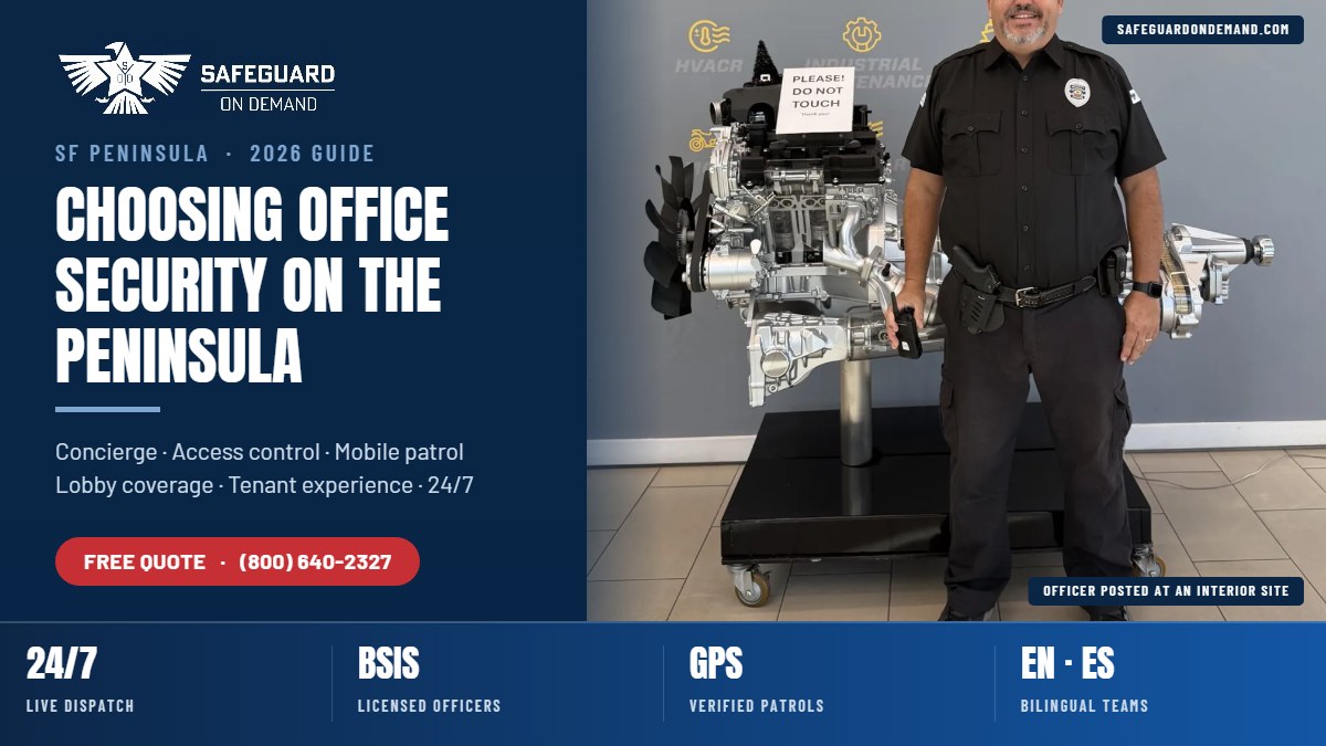 CHOOSING OFFICE SECURITY ON THE PENINSULA — Safeguard On Demand