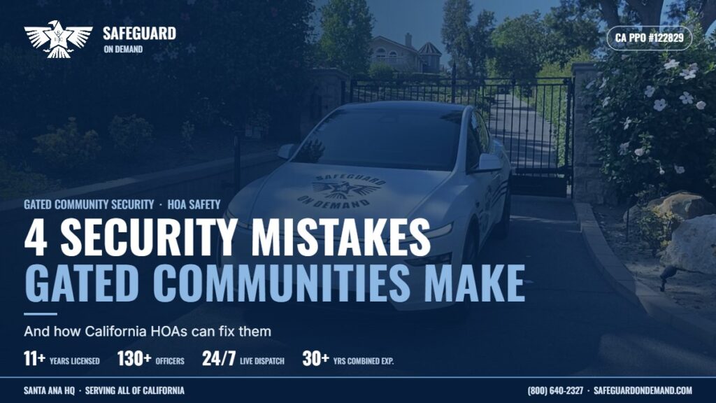 4 Common Security Mistakes to Avoid in a Gated Community | Safeguard On Demand