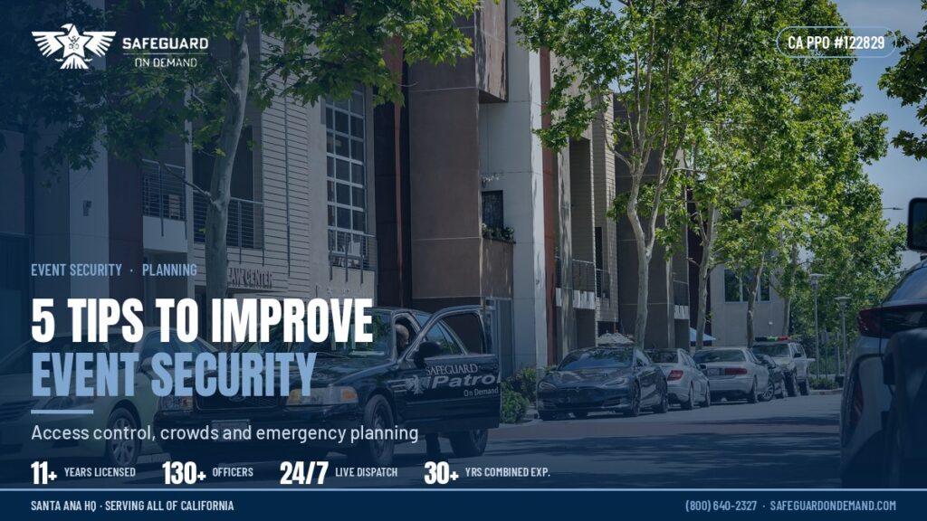 5 Tips to Improve Your Event Security | Safeguard On Demand