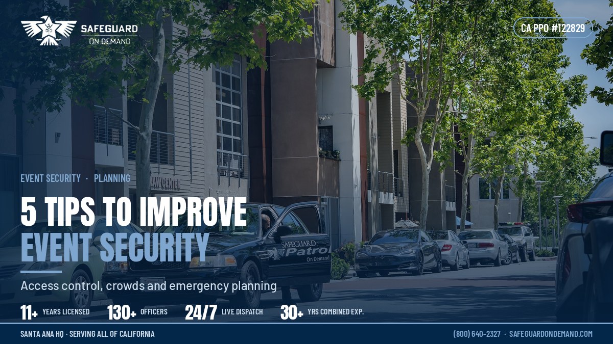 5 Tips to Improve Your Event Security | Safeguard On Demand