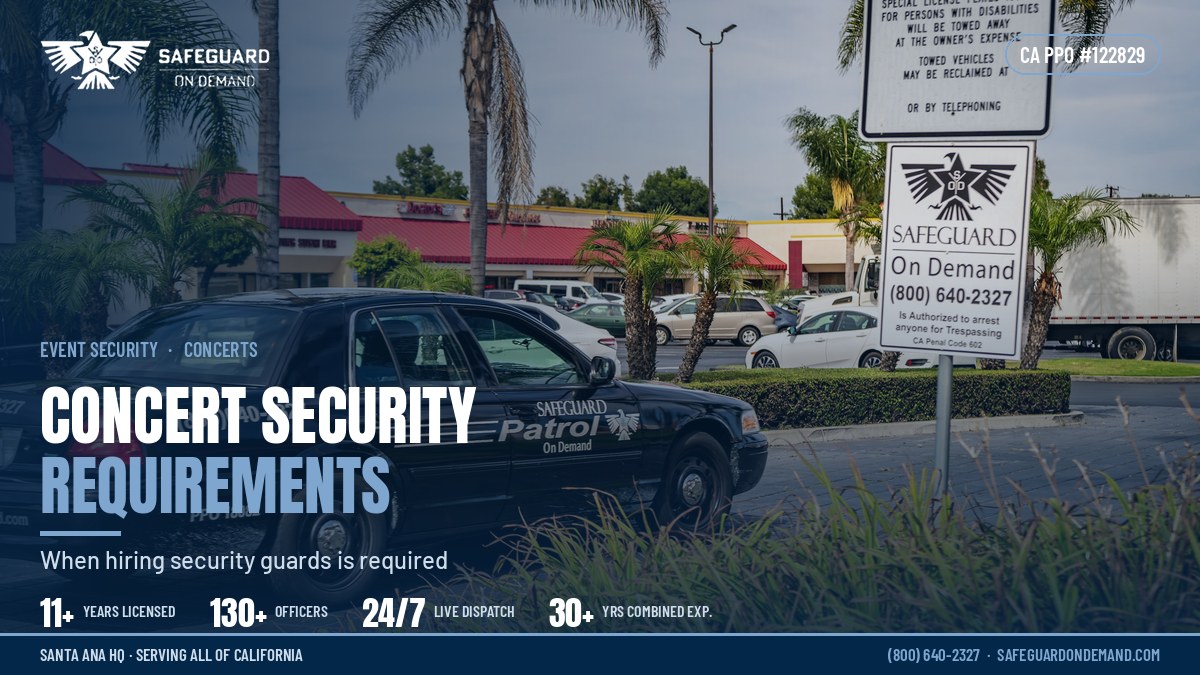 Understanding Concert Security Requirements: Is Hiring Security Guards Needed? | Safeguard On Demand