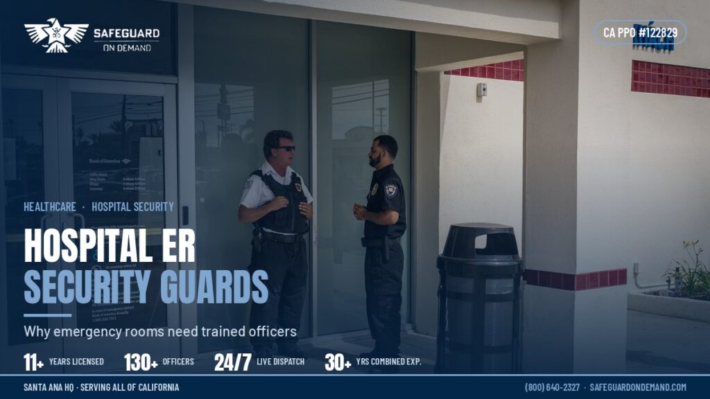 The Importance of Hospital Security Guards in Emergency Rooms | Safeguard On Demand